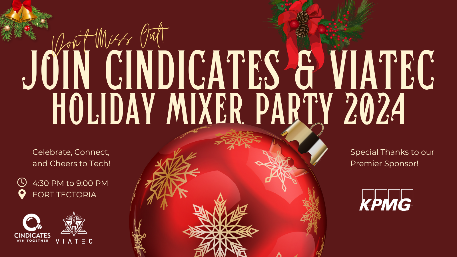 Holiday party 2024 graphic