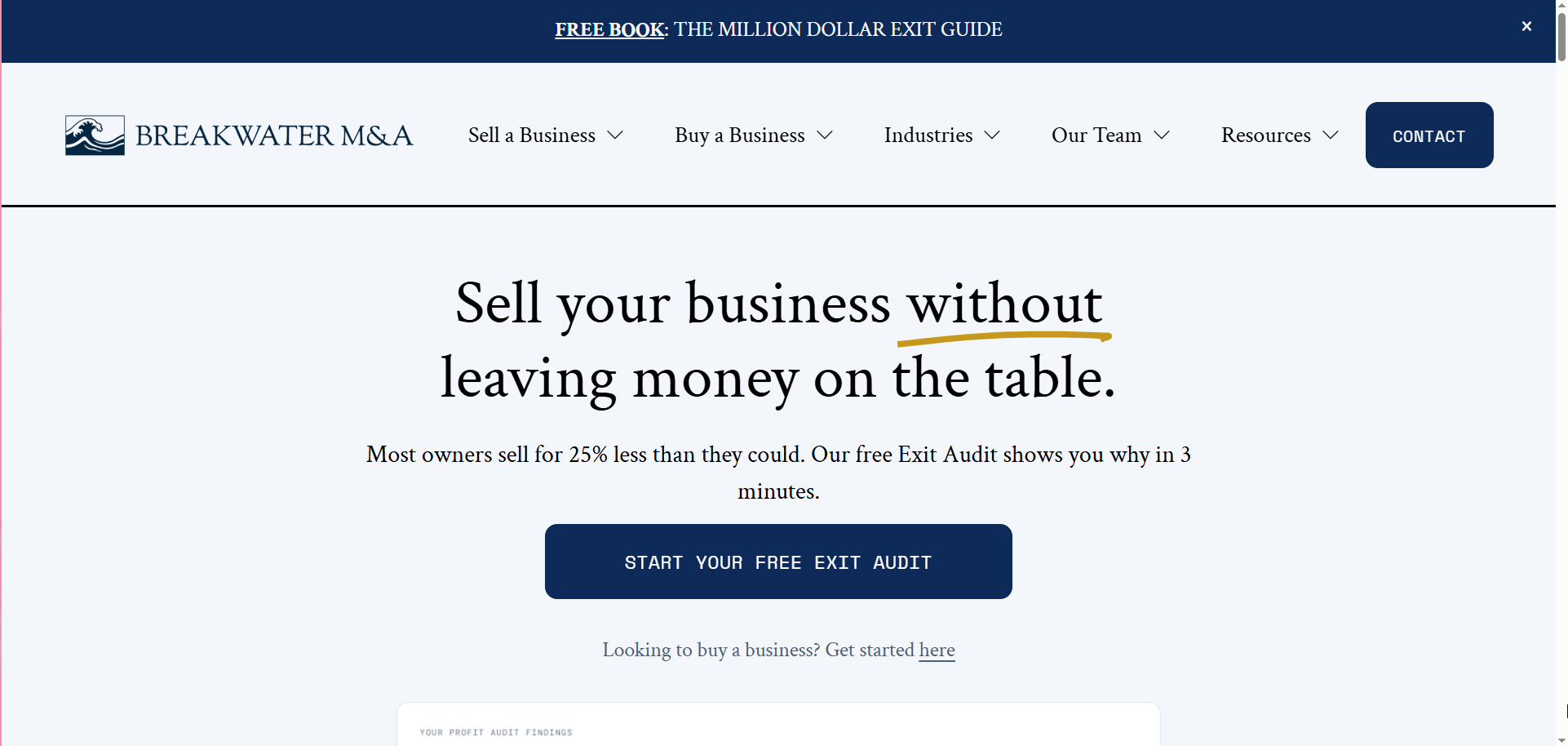 breakwatrer m&a 